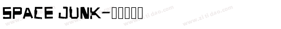 Space Junk字体转换